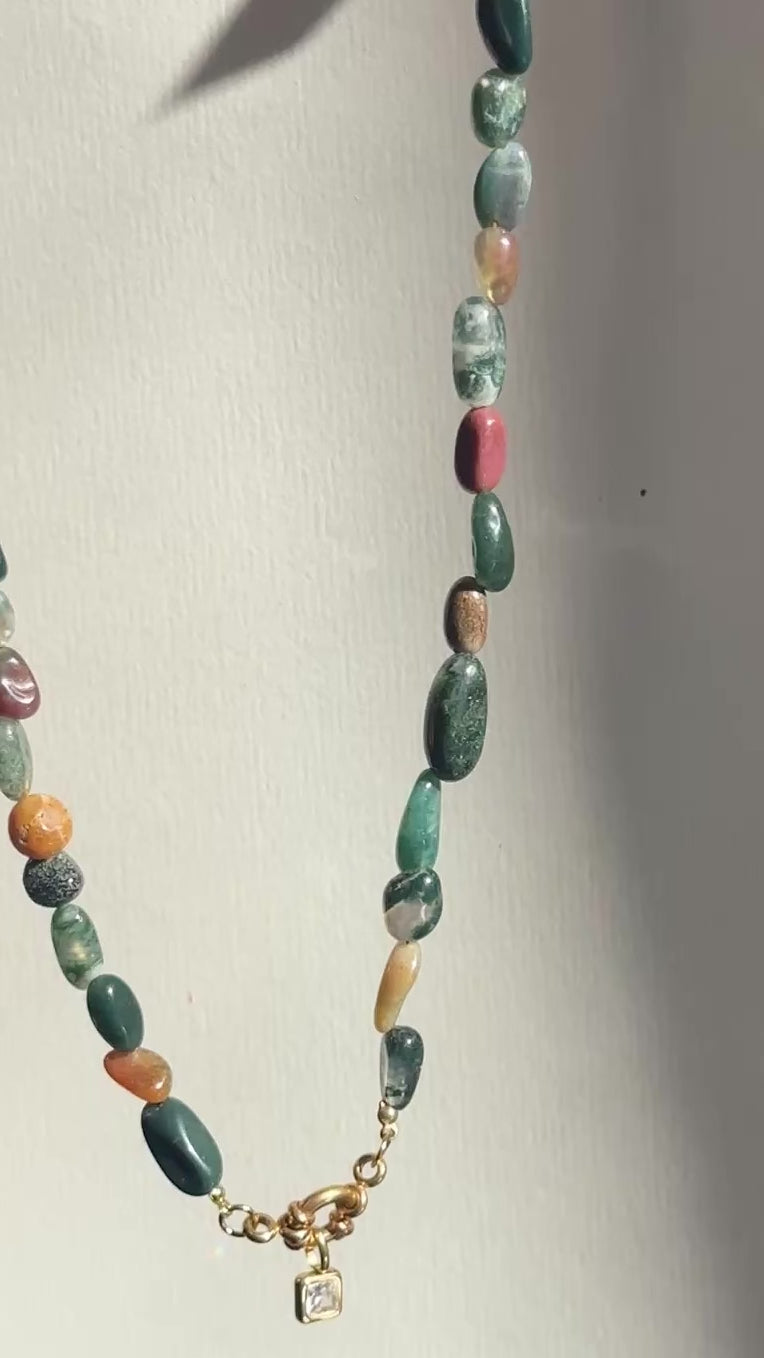 Riverbed - Handcrafted Beaded Necklace