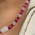 Blush - Handcrafted Beaded Necklace
