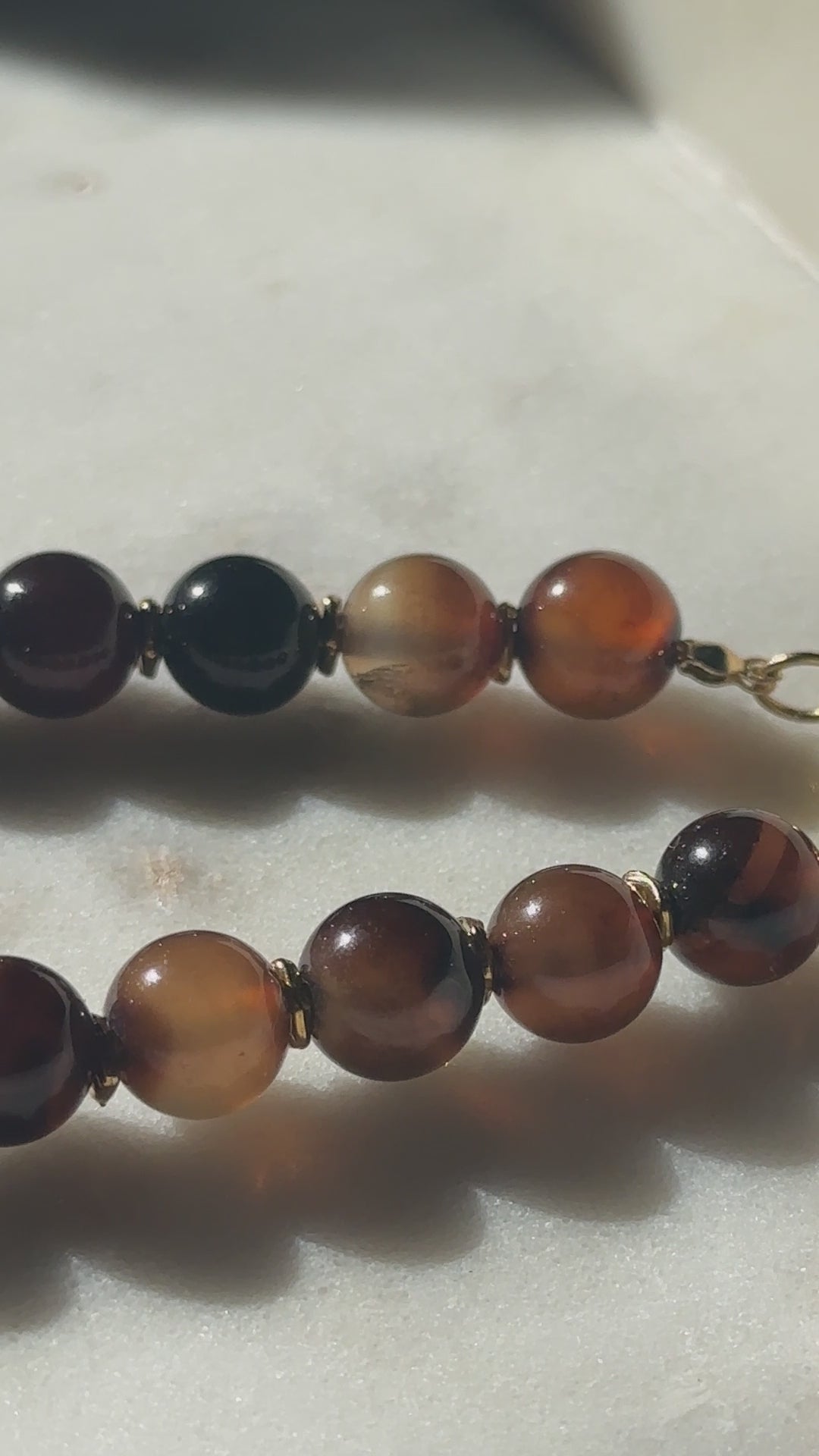 Espresso - Handcrafted Beaded Necklace
