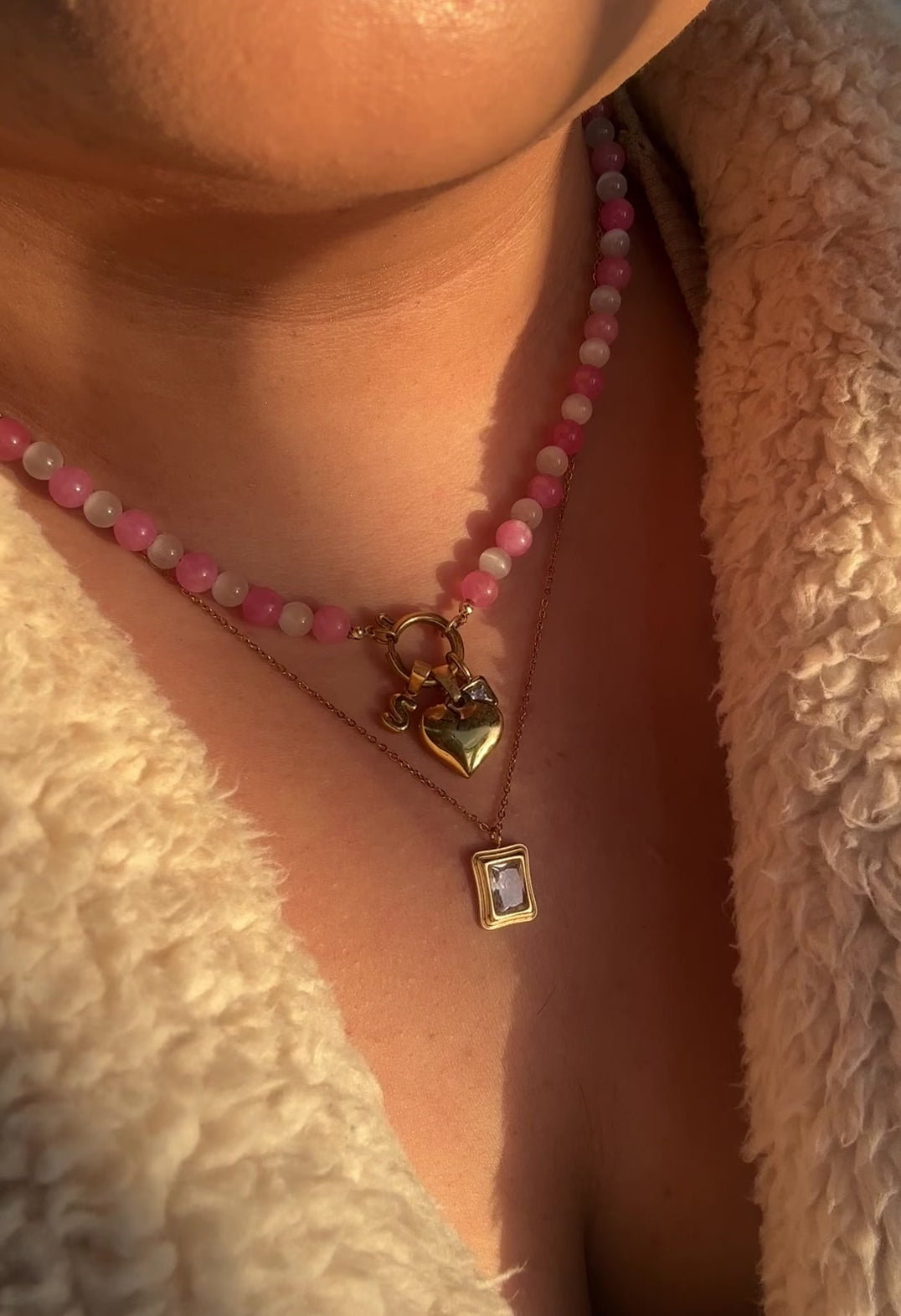 Sweetheart - Handcrafted Beaded Necklace