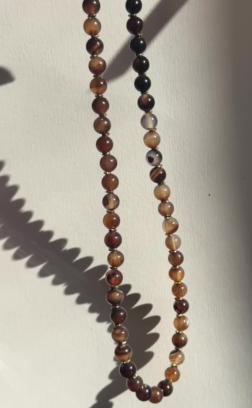 Espresso - Handcrafted Beaded Necklace
